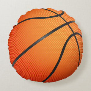 Coussins Ronds Graphique de basket-ball