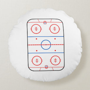 Coussins Ronds Graphique de match de hockey de diagramme de