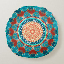 Gratitude Aqua Turquoise Mandala Devis personnalis