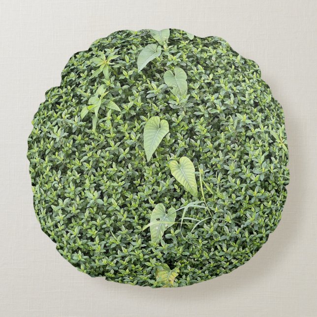 Coussins Ronds Green Grass Round Pillow - Bring the Outdoors In (Devant)