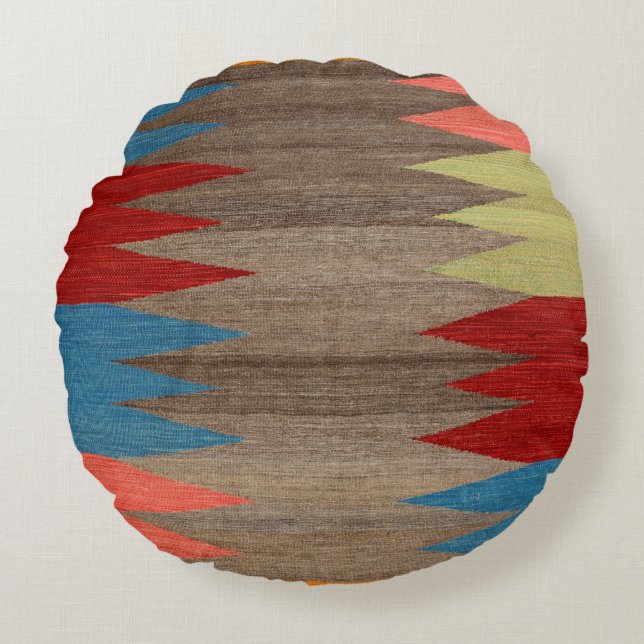 Coussins Ronds Gris bleu Dusty contemporain  (Devant)