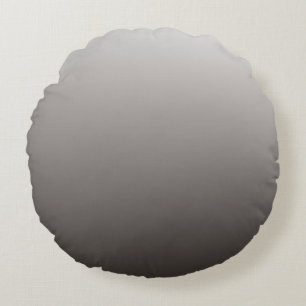 Coussins Ronds Gris Chaud Clair à Tons Profonds