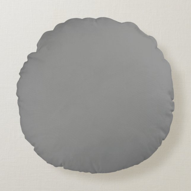 Coussins Ronds Gris Lune Uni (Devant)