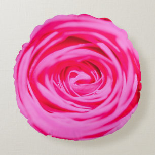 Coussins Ronds gros rose Bud gros plan, avec effet de flou arrièr