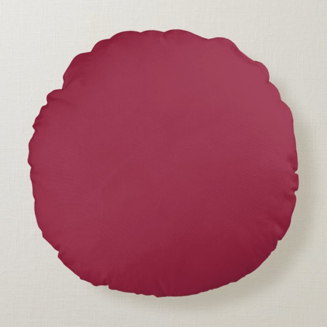 Coussins Ronds Grosse trempette o’ruby (couleur solide) (Devant)