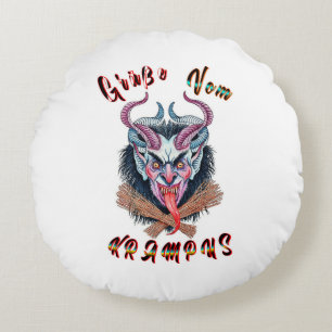 Coussins Ronds Grüße Vom Krampus Yule Devil Décembre Krampusnacht