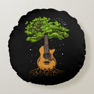 Coussins Ronds Guitare Acoustique Arbre De Vie