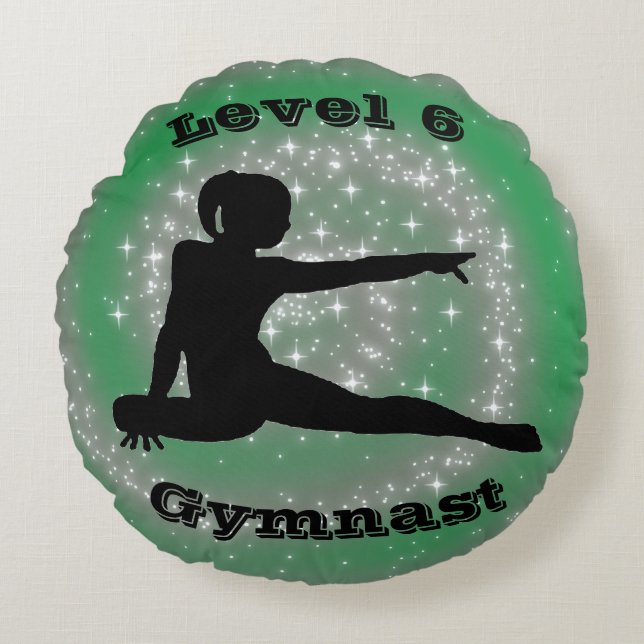Coussins Ronds Gymnaste de niveau 6 (Devant)