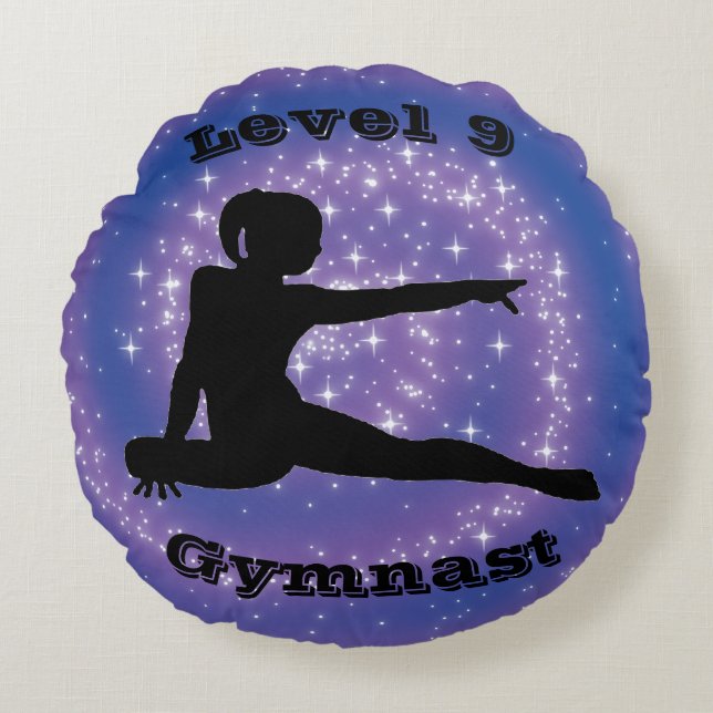 Coussins Ronds Gymnaste de niveau 9 (Devant)
