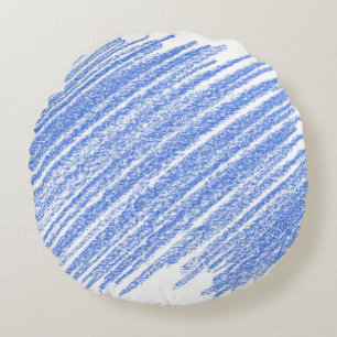 Coussins Ronds Hachure crayon de couleur grattage