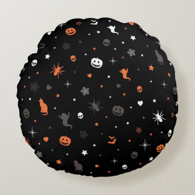 Coussins Ronds Halloween (Devant)