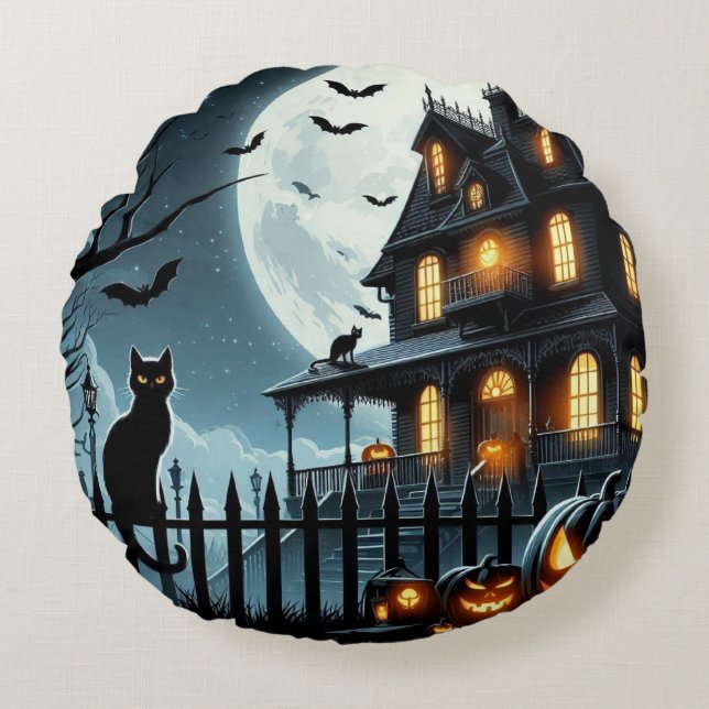 Coussins Ronds Halloween (Devant)