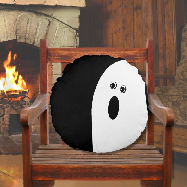 Coussins Ronds Halloween Abstraite minimaliste moderne (Créateur téléchargé)