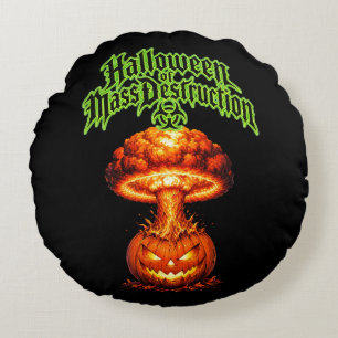 Coussins Ronds Halloween de Destruction Massive Jack-o'-Lanterne 