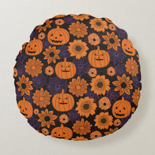 Coussins Ronds Halloween floral