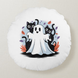 Coussins Ronds Halloween Night Prowl
