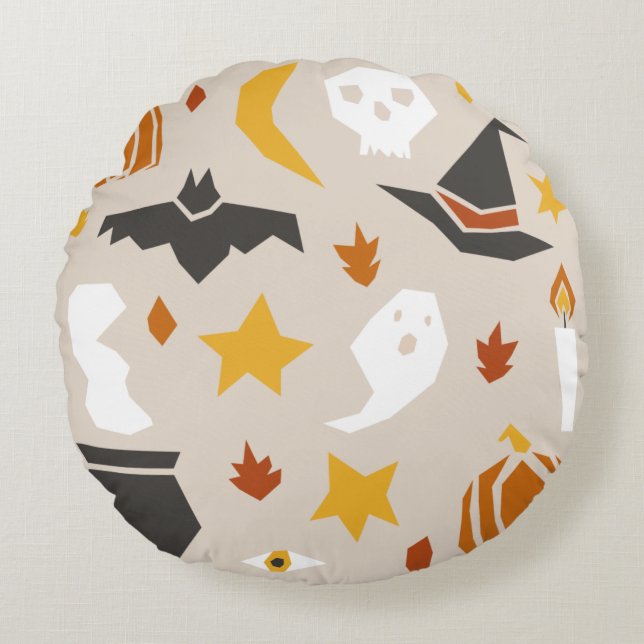Coussins Ronds Halloween Round Pillow (Devant)