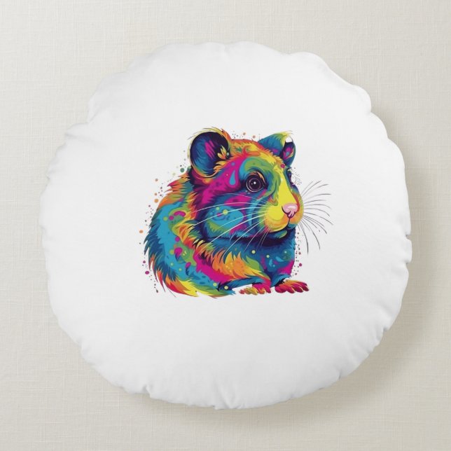 Coussins Ronds hamster mignon (Devant)