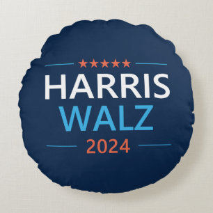 Coussins Ronds Harris Walz 2024 pour le président