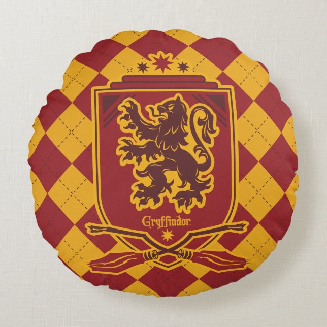 Coussins Ronds Harry Potter | Gryffindor QUIDDITCH™ Crest (Devant)