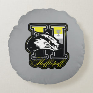 Coussins Ronds HARRY POTTER™   HUFFLEPUFF™ Badge sportif