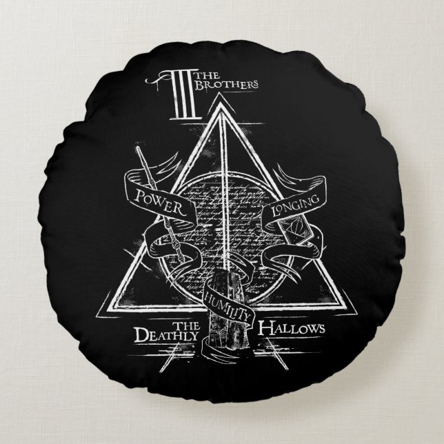 Coussins Ronds Harry Potter Spell | HAUTEUR DE MORT Graphique (Devant)