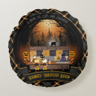 Coussins Ronds Haunted Yakitori Haven