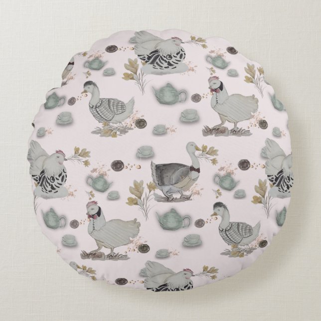 Coussins Ronds Haute Couture Print Kidsroom (Devant)