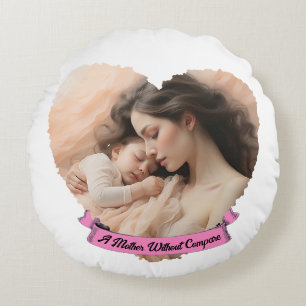 Coussins Ronds Heart You, une mère sans comparaison