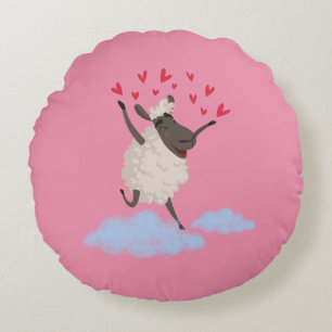 Coussins Ronds Hébergement dans l'amour