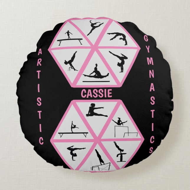 Coussins Ronds Hexagone de gymnastique artistique (Devant)