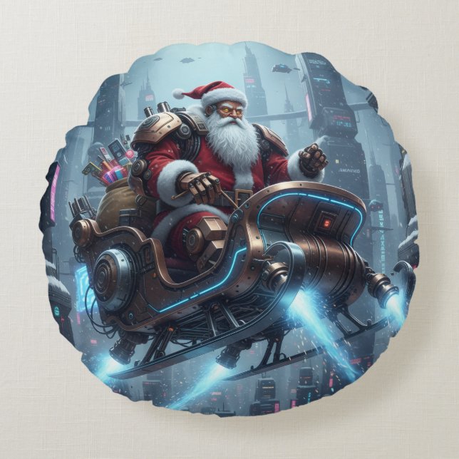 Coussins Ronds Holiday Throw Pillow (Devant)