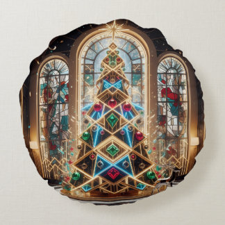 Coussins Ronds Holiday Throw Pillow