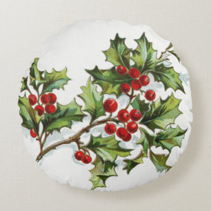 Coussins Ronds HollyBerries 001