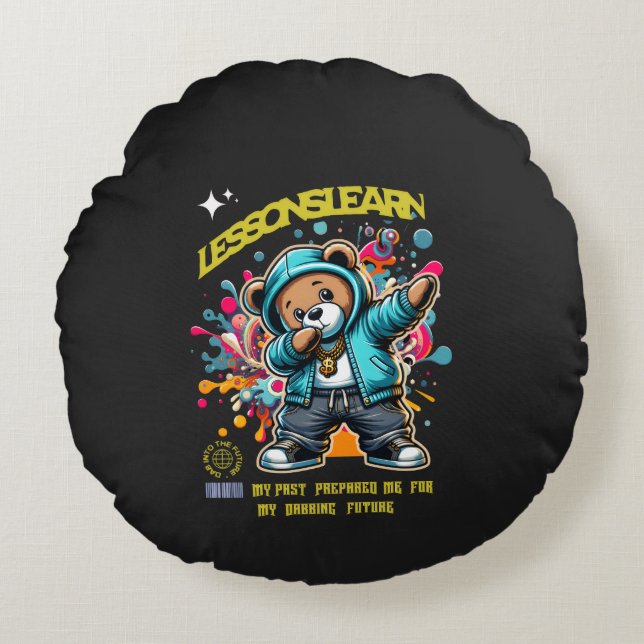 Coussins Ronds Home DABBING FUTURE Lessons Learn  Pillow  (Devant)