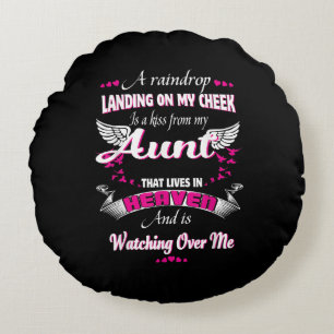 Coussins Ronds Hommes Femmes Perdre La Tante Dans Loss Memorial M