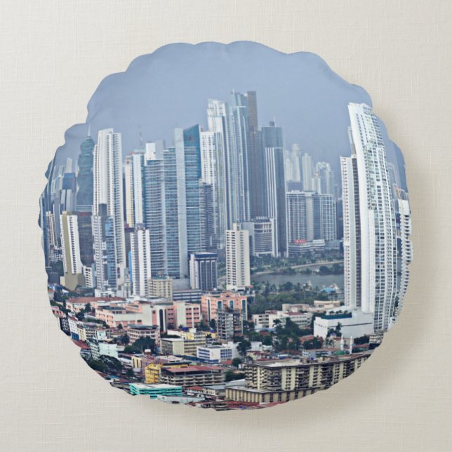 Coussins Ronds Horizon de Panamá City (Devant)