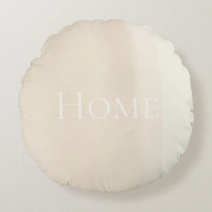Coussins Ronds Horizon de Sable Aquarelle