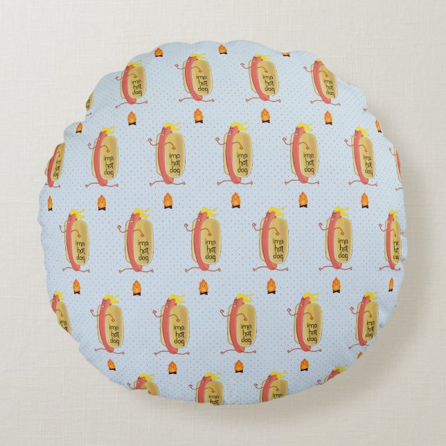 Coussins Ronds Hot Dog Oe Devil (Devant)