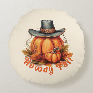 Coussins Ronds Howdy Fall - Vibes d'automne rustiques