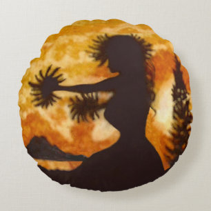 Coussins Ronds Hula Dancer