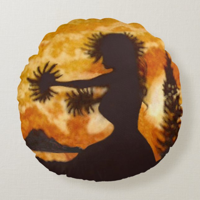 Coussins Ronds Hula Dancer (Devant)