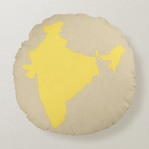 Coussins Ronds Humeurs d'épices de moutarde Inde