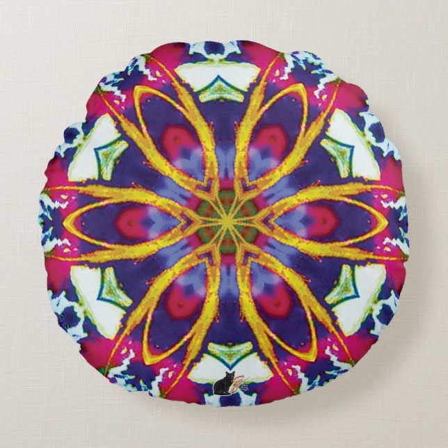 Coussins Ronds Hummers Kaleidoscope (Devant)