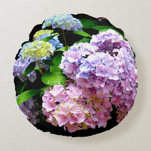 Coussins Ronds Hydrangea (Devant)