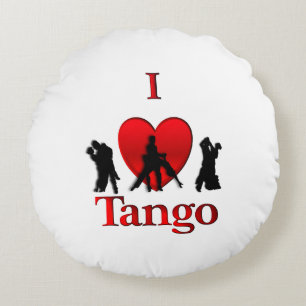 Coussins Ronds I Heart Tango