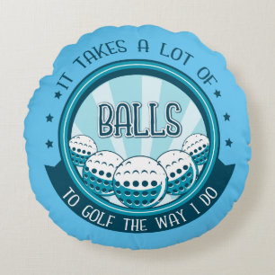 Coussins Ronds Il Faut Beaucoup De Ballons Au Golf Comme Je Le Fa