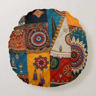 Coussins Ronds Île Caraïbe Africaine de Luxe
