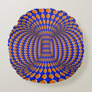 Coussins Ronds Illusion d'optique de vortex tournant