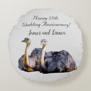 Coussins Ronds Illustration de dessin humoristique australien Ost